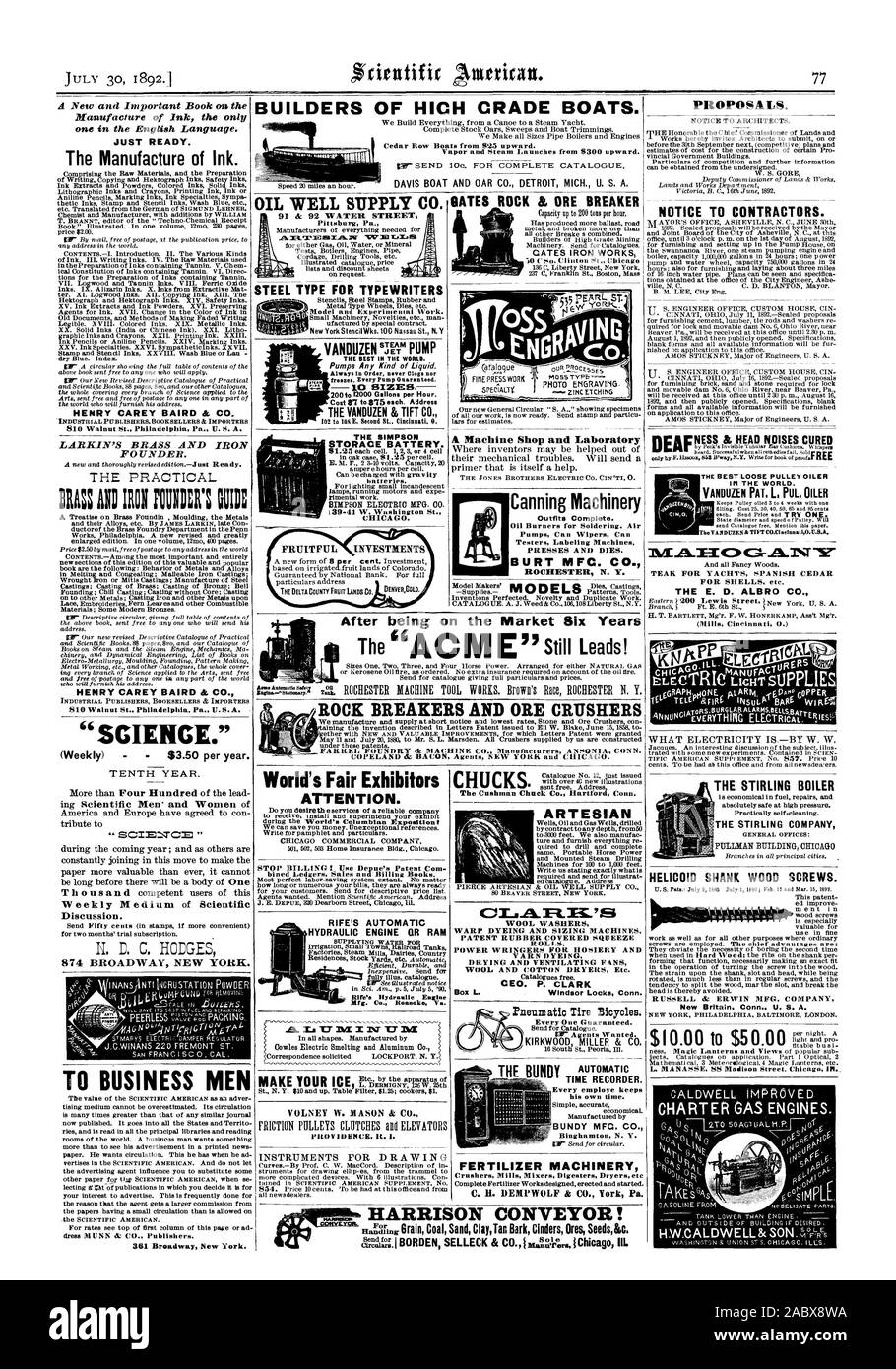Erbauer der HICH CRADE BOOTE. Cedar Ruderboote von I825 nach oben. Dampf und Steam startet ab 8300 aufwärts. Oder senden 10 C. Für den kompletten Katalog. Ein neues und wichtiges Buch über die Herstellung von Tinte nur in englischer Sprache. Nur bereit. Die Herstellung von Tinte. Industrielle Verleger. Buchhändler & IMPORTEURE 810 Walnut St. Philadelphia Pa US A. LARKIN MESSING UND EISEN GRÜNDER. Die praktischen MESSING UND IRO! MEE KIM eine Abhandlung über Messing Foundin Spritzguss die Metalle HENRY CAREY BAIRD & CO.Wissenschaft." Im zehnten Jahr. "SCIM 1 NTC='Diskussion. 874 BROADWAY NEW YORK. 1 bis BUSINESS MEN 361 Stockfoto