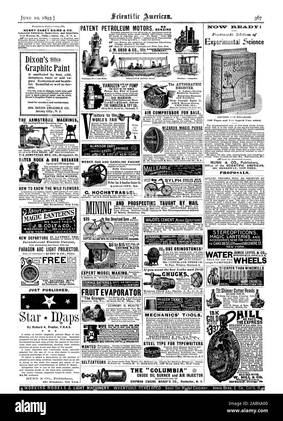 HENRY CAREY BAIRD & Co. Industrielle Verleger Buchhändler und Importeure. Die ARMSTRONG MASCHINEN TORE ROCK & ERZ BREAKER 50 C... Clin ion St Chicago 361 Broadway New York. SSEr VANDUZEN PUMPE Pumpen jede Art von Flüssigkeit. 10 SIZ 200 toI 2000 Gallonen pro Stunde. Kosten $ 7 bis $ 75 je. Adresse der VAN DUZEN & TIFT CO. MANSON CARY 20 $ kaufen Sie direkt und sparen Sie pennt OBST VERDAMPFER in der Lage, fein bearbeitete angepasst Blight andheavp workovith ein kompletter Satz der neuen, verbesserten Die AUTOGRAFEN REGISTRIEREN. Business System. und Genauigkeit. 150 E. die Monroe Street CHICAG KRANK. Kompressor für Verkauf. BUN William St Stockfoto