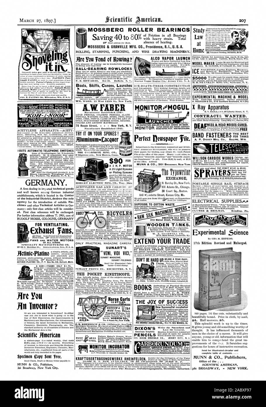 Walze MOSSBERC BEARINCS MOSSBERG & GRANVILLE MFG. Co.Vorsehung R. L US A. Home Studium Recht HOUTS AUTOMATISCHE TELEFON SCHALTET Rüpel automatische Telefonvermittlung Co.Parker... Dakota US A. DEUTSCHLAND. Der industriellen Bezirk Wünsche der Sohle für Lüftung. Abluftventilatoren. Aller Art. Spezialität MANUFACTURING CO. Sind Sie "Fond des Ruderns? Kugelgelagerte RUDERDOLLEN Boote Ruderboote Kanus startet. W FABER 78 Reade Street New York N.Y. NUR PRAKTISCHE ZEITSCHRIFT KAMERA. OW SIVIl 100% PM EXPERIMENTELLE MASCHINEN- & MODELL X-Ray Geräte Verträge wollte. Für Tanks, elektrische Versorgung. 4.4 xperimental Stockfoto