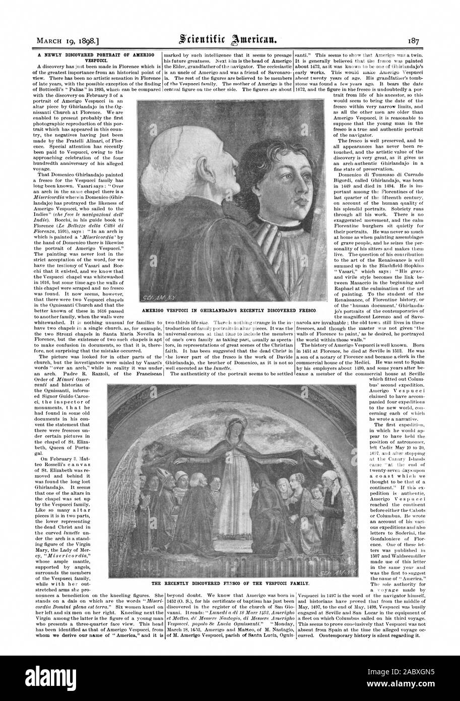 Portrait Amerigo Vespucci Ausgeschnittene Stockfotos und bilder Alamy
