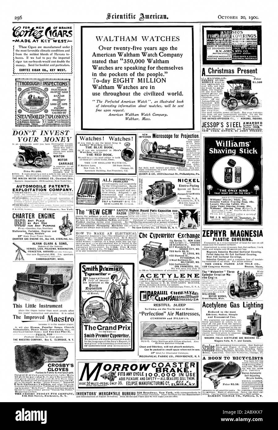 Sicherheit das blaue Buch. Das rote Buch. Uhren! Uhren! Probleme Tgirrunilur UN internationale Mwst von 1 EXP06 itt 0 n der Ehre CORTEX CIGAR CO.KEY WEST. OROUGH ESPfCTIOTiS'AUTOMOBILE PATENTE AUSBEUTUNG UNTERNEHMEN. CHARTER MOTOR VON JEDEM FÜR JEDEN ZWECK Stationaries. Tragbare Geräte. Motoren und Pumpen Holster Dieses kleine Instrument der MAESTRO FIRMA Feld C ELBRIDGE N.Y. CROSBY'S NELKEN Werk zur Familie von Mai! post-paid. Verbesserte NICKEL Electro-Plating Gerät und Material. Newark. New Jersey Chicago. Sauber und geruchlos nicht Feuchtigkeit aufnehmen. Mechanische STOFF CO PROVIDENCE R.I. Weihnachtsgeschenk Stockfoto