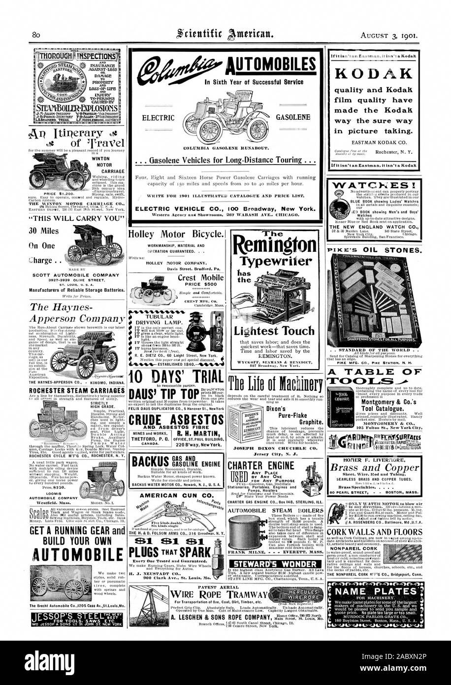 CHARTER MOTOR VON JEDEM FÜR JEDEN ZWECK KRAFTSTOFF - Benzin Gas Destillat Pumpen Holster PATENT ANTENNE perfekten Griff einrasten. Absolut sicher. Wird automatisch geladen. Leert automatisch. Gründlich und un-Aktuell, in dem der Name jedes Werkzeug für oder Beruf ist Montgomery & Co.Werkzeug Katalog., Scientific American, 1901-08-03 Stockfoto