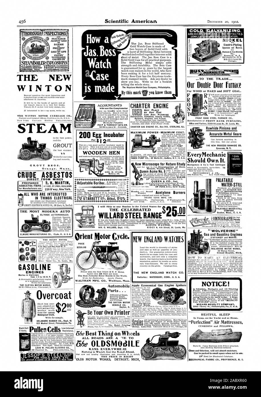 Scientific American Buchhalter Sie könnten eine Menge Zeit sparen, Fehler vermeiden und ihre Nerven nicht ruinieren? Filz & TARRANT MFG Co. 62-56 lummola ST. CHICAGO. Für $ Ich 2,80 Holz- hen GEO. IL STAHL Quincy CHARTER MOTOR Fusi.-- Benzin Gas Destillat. Wenn Sie eine Pumpe für Bier Schmalz Säuren Stärke der Maische tanner Likör cottonseed Öl oder Flüssigkeiten Heiße oder kalte dicke oder dünne möchten Sie die = die geringsten Kosten zu erhalten. Einfach konstruiert. Kann an jeder gewünschten Geschwindigkeit ausgeführt werden. Perfekte neue Mikroskop für Natur Studie 12 Dauerpräparate von Insekt Teile und andere optische und wissenschaftlichen Instrumenten arbeitet. Wunder und Stockfoto