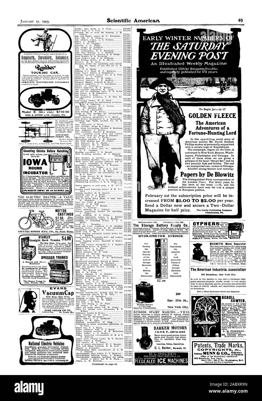 Der frühe WINTER NVMBERS DES 1. Februar der Bezugspreis in einem Dollar Senden wird jetzt und ein 2-Dollar Magazin zum halben Preis sichern. Die SilTURMY EVENING POST Papiere von De Blowitz EVANS VacuumCap DICHTEMESSER SPRITZE BARKER MOTOREN haben mehr gute Punkte weniger Teile und weniger atten in Betrieb als jede andere erfordern. Startet Ventile Spezialitäten. Lieferung Feuchtigkeit die beste Erfindung für die Trennung von Esra Sawyer Worcester Baps. Die amerikanische Industrial Association 258 Broadway New York City auch zu handeln, als finanzielle Mittel Anwälte und Promotoren in Fällen von absolut zuverlässige und Stockfoto