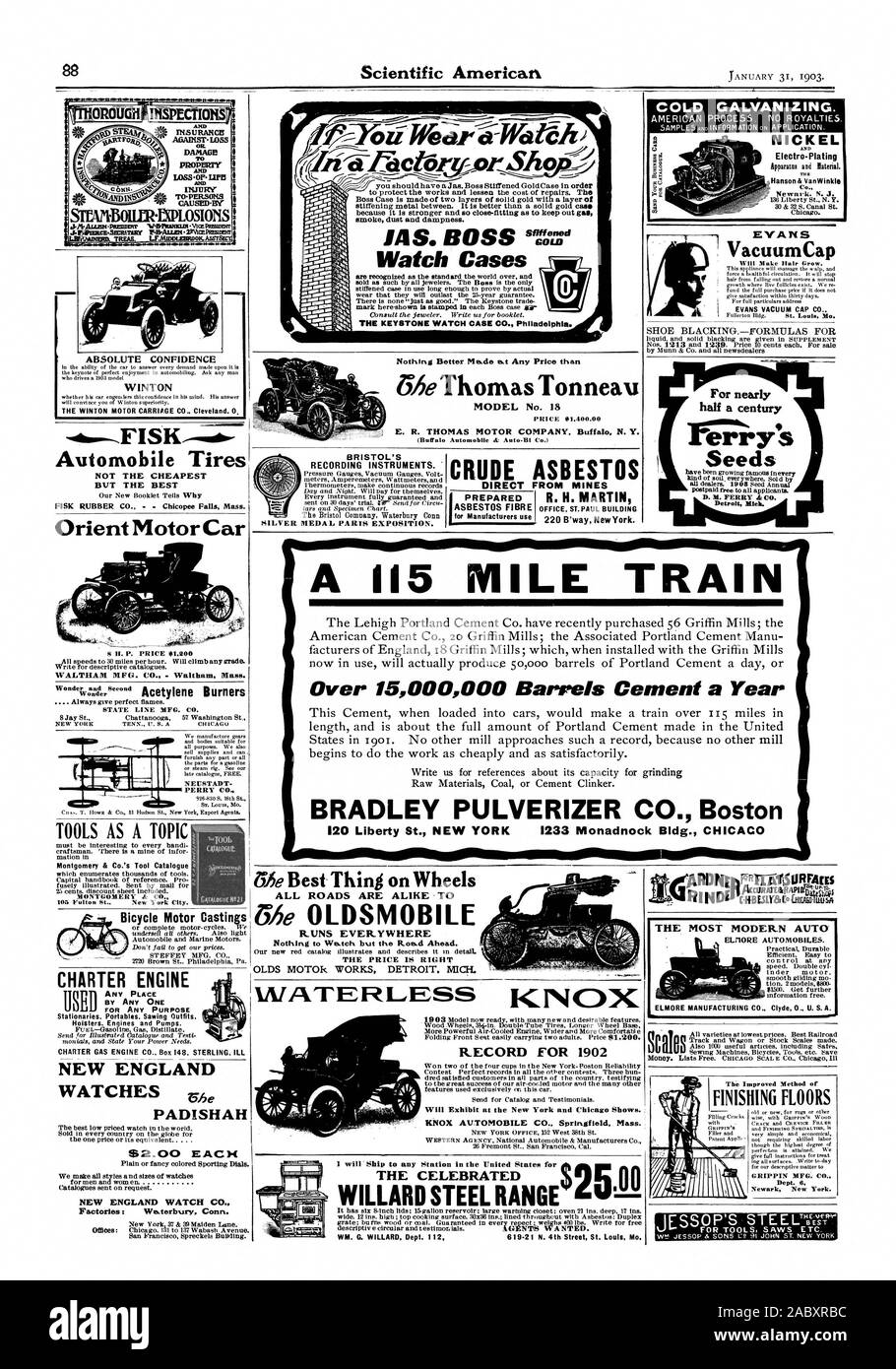 BRISTOL GROBE PECTIORS" UND VERLUST. OP. LIPB VERLETZUNGEN Ce OIVANDIssy. r . 0..N. . Personen SITAlli 30:RTSPLOSIONS T. LF. Ahoottaitoos. AssT 4. . Das ABSOLUTE VERTRAUEN WINTON WINTON MOTOR CARRIAGE C Cleveland. O. Autoreifen NICHT DIE BILLIGSTEN ABER DIE BESTEN Orient Auto vorbereitet Ell'A S VacuumCap Wird Bair wachsen. Für fast ein halbes Jahrhundert Samen D. Di. Fähre 5 CO. kalt verzinken. NICKEL Electro-Plating - Hanson & VanWinkle Newark. New Jersey 30 Alle S. Canal St. Chicago. versteifende Metall zwischen. Es ist besser als ein solid gold Fall, denn es ist stärker und so eng wie die Gee halten Stockfoto