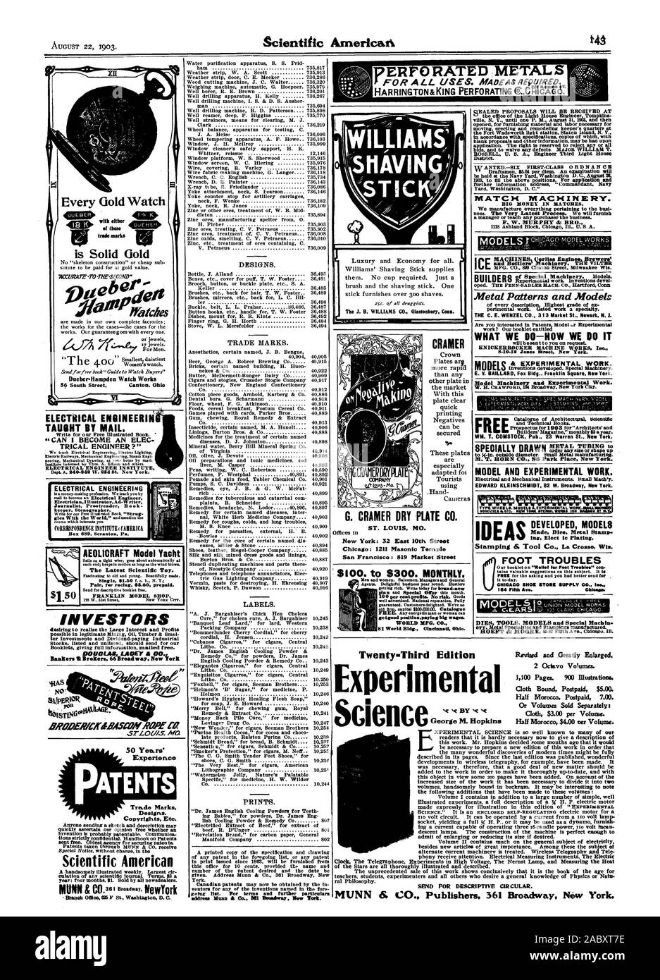 Pro 0 RATTE D METALL CRAMER Platten arq, den Markt mit dieser Platte klar diese Platten G. CRAMER TROCKENEN PLATTE CO ST gesichert. LOUIS MO. New York, 32 East 10th Street Chicago: 12 Masonic Temple QEALED VORSCHLÄGE ERHALTEN im Büro des Light House Engineer Tompkins für die Möblierung Material- und Arbeitskosten, die für die Fort Wadsworth Licht station Staten Island N. V. ROSSELLÓ US A. Ingenieur drittes Licht Haus Bezirk geöffnet werden. Verfasser. 5.04 pro Tag. Eine Prüfung wird Yard Washington D.C.". Das GROSSE GELD IN anpasst. ein Manager oder Lehren, einen Käufer. F. W. MURPHY & BRO. Modelle Stockfoto