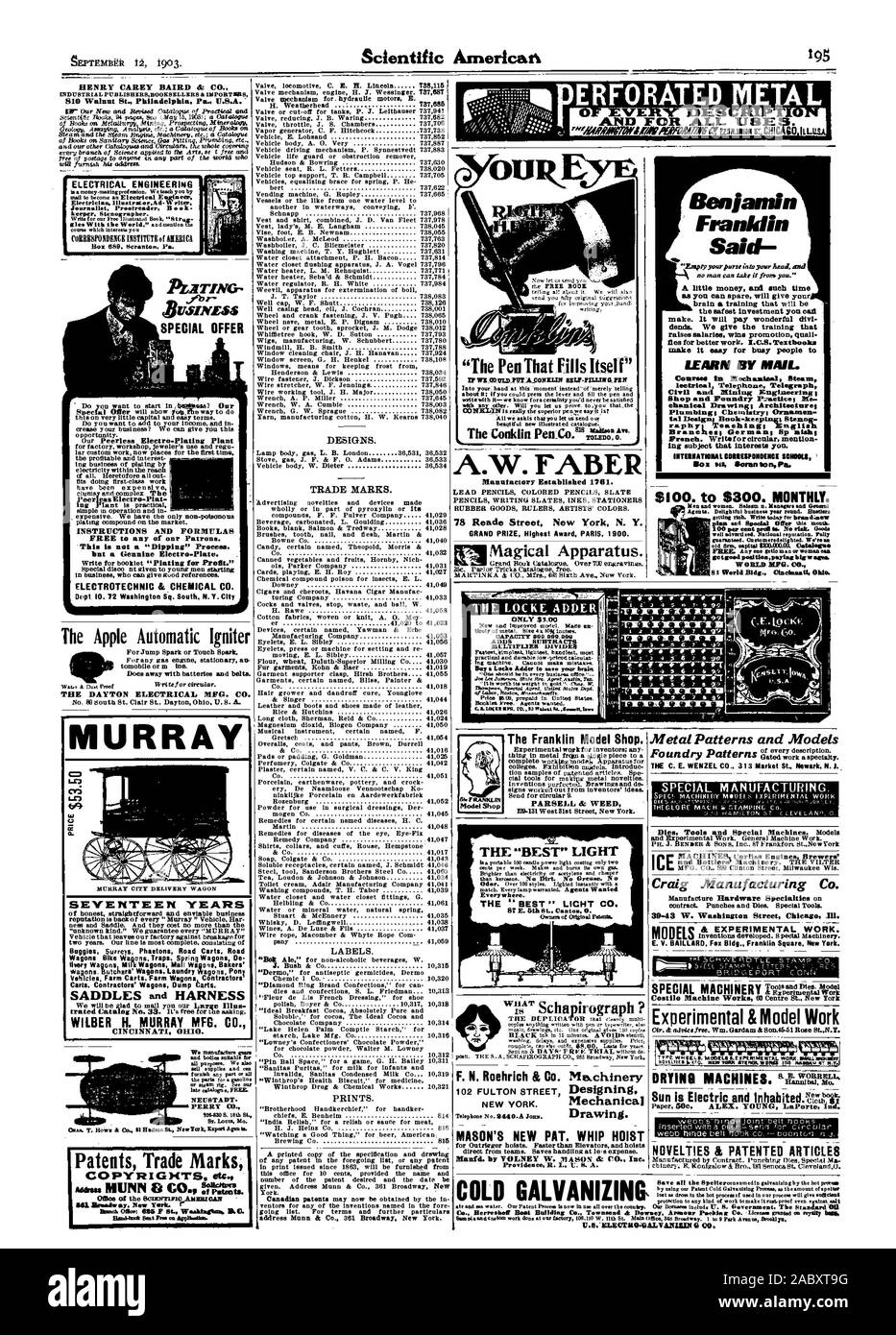 ERFORATED METALL Benjamin Franklin jetzt Lei uns solide Jahr der FREIEN BOOS erzählen alle aLtilit. Wr wird als senden Sie filly original sUggrstions cur band Verbesserung: "Der Stift, füllt sich' in Ihre Band t dieses 'Moment iusteadLof bloß "über sie erzählen; Hy. Könnte drücken Sie den Hebel und die Pen füllen und mit Ihm zu schreiben - wir wissen, dass f ora Gewissheit sie nie mit anderen sagen zufrieden sein würde. Werden Sie sich an Ihnen beweisen, dass die Alle wir askis, die Sie uns senden eotiful Neue itlustrat ed Katalog. A.W. FABER BLEISTIFTE BUNTSTIFTE GRIFFEL SCHIEFERTAFELN SCHREIBEN TINTEN STATIONERS GUMMI Stockfoto