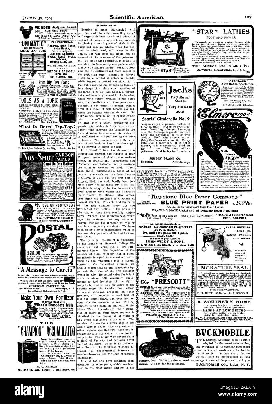 Scientific American 107 Wissenschaft Notizen. Ein amerikanisches Buch über von F. IL. Hutton Tuch 55.00 John Wiley and Sons. 43 S. 45 East 19. Straße. New York eine südliche HOME=LAND ZU NIEDRIGEN PREISEN Washington D. C. J Für Ställe und Kutschen sehr portabel 0101.0 Searls "Cinderella Nr. 9 Jersey BREMSE CO 'tar' LATTE ES FUSS UND MACHT DIE SENECA FALLS MFG aclis. "Co. Datensätze Kosten Bücher loses Blatt buch Private Bücher Kataloge Muster Bücher Route Bücher Indizes SIEBER und TRUSSELL MFG. Co.ST. LOUIS MO. Ich meine eigenen Karten TOOLS ALS THEMA MONTGOMERY & Co. Senden Sie uns ein Dollar" eine Nachricht an Garcia' amerikanischen Stockfoto