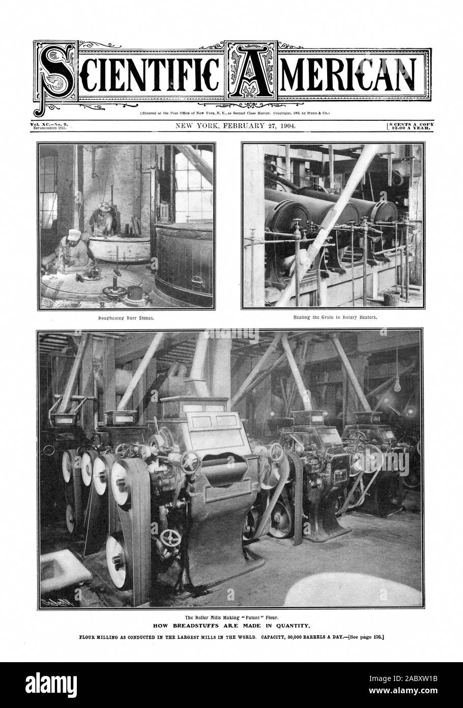 Vol.XeNo. 9. 18 Cents pro Kopie L Moo EIN JAHR. Wie BREADSTUFFS SIND IN QUANTITÄT., Scientific American, 1904-02-27 Stockfoto