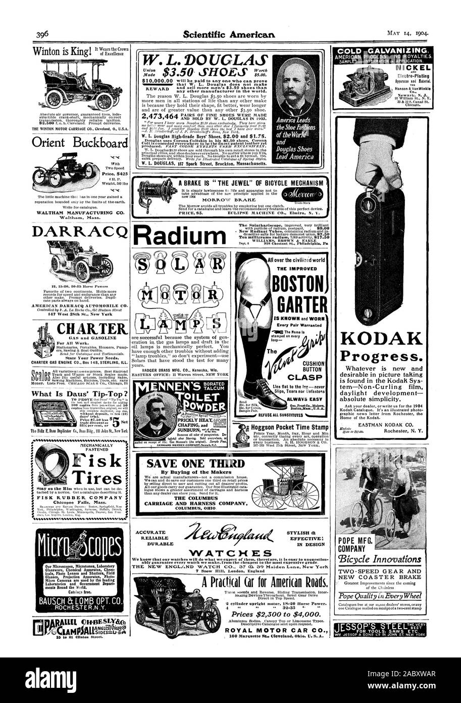 Kalt VERZINKEN NICKEL VanWinkle Electro-Plating - Hanson & Co.Winton ist König das WINTON MOTOR CARRIAGE CO. Cleveland 0. Usa Orient Buckboard Preis $ 425 WALTHAM MANUFACTURING CO.' Waltham Mass DARRACQ AMERIKANISCHEN DARRACQ AUTOMOBILE CO. 147 West 38th St. New York CHARTER GAS und Benzin für alle Arbeiten. Geben Sie Ihre Anforderungen an die Energieversorgung. CHARTER GAS ENGINE CO., 148 Sterling krank. Was ist Daus 'Tip-Top? Reifen befestigt Fisk FISK GUMMI. Firma Chicopee fällt Messe W. L. DOUGLAS n, W. L. Douglas nicht belohnen und mehr Männer $ 3.50 Schuhe als jeder andere Hersteller in der ganzen Welt verkaufen. W. L Stockfoto