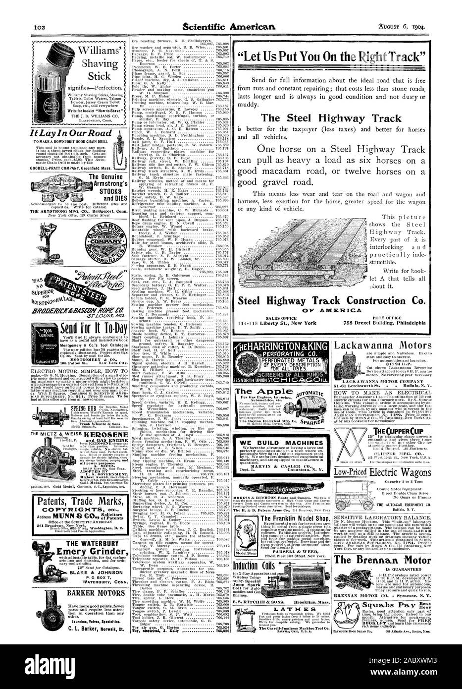 Die ARHSTRONG MFG. Co.Bridgeport Anschl. alle Macht. A. MIETZ ANGENOMMEN RV US Regierung. Der echte Armstrong STOCKS und stirbt Es lag In Unserer Straße GOODELL - pratt Firma Greenfield. Messe BRODEMCIWASCON SEIL der Patente, die waterbury Emery Grinder BLAKE & JOHNSON WATERBURY CONN. BARKER MOTOREN Rave mehr gute Punkte weniger Startet Ventile Specialtiee. C.L. Barker Norwalk cr. Schicken, damit Es to-day Montgomery & Co.Werkzeug Katalog' Lassen Sie sich von uns auf dem richtigen Weg" 4171 Der Stahl Autobahn ANSCHLUSS VON AMERIKA HOrlE OFFICE 758 Drexel Gebäude Philadelphia&lt; König PERFORAfING HEHARRINGTON & Co. Legen wir Stockfoto