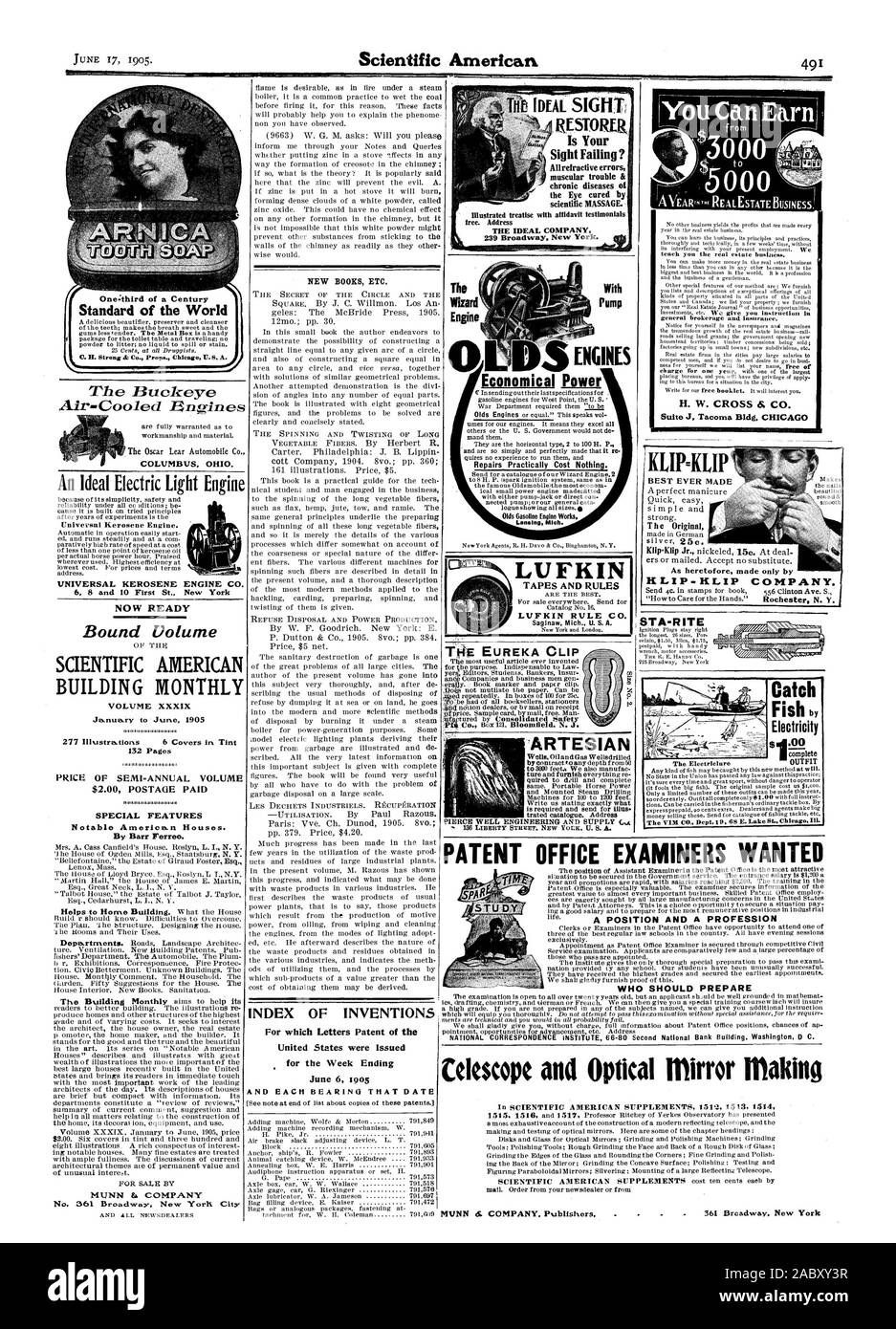 LUFKIN TAPES UND REGELN LUFKIN REGEL CO.RESTORIR Anblick Versagen? Das ideale Unternehmen Reparaturen praktisch nichts kosten. TOE EUREKA CLIP 'ARTESISCHE H.W. Kreuz 6.STA 14 ITE Fische Fische durch Elektrizität 08 n9 Lele gebunden Band SCIENTIFIC AMERICAN GEBÄUDE MONATLICHE Band XXXIX Ja. In der Nua. Ry an Jurte 1905 .13 132 Seiten 1231 BESONDERHEITEN MUNN es. Unternehmen INDEX DER ERFINDUNGEN, für die Patentschriften der Vereinigten Staaten für die Woche Ende Juni 6 Loos Standard der Welt U. H. Starke & Co. beweisen ausgestellt wurden. Chicag 12. S. A. Die Roßkastanie luftgekühlten Motoren COLUMBUS Ohio. Eine ideale elektrische Licht Motor Stockfoto