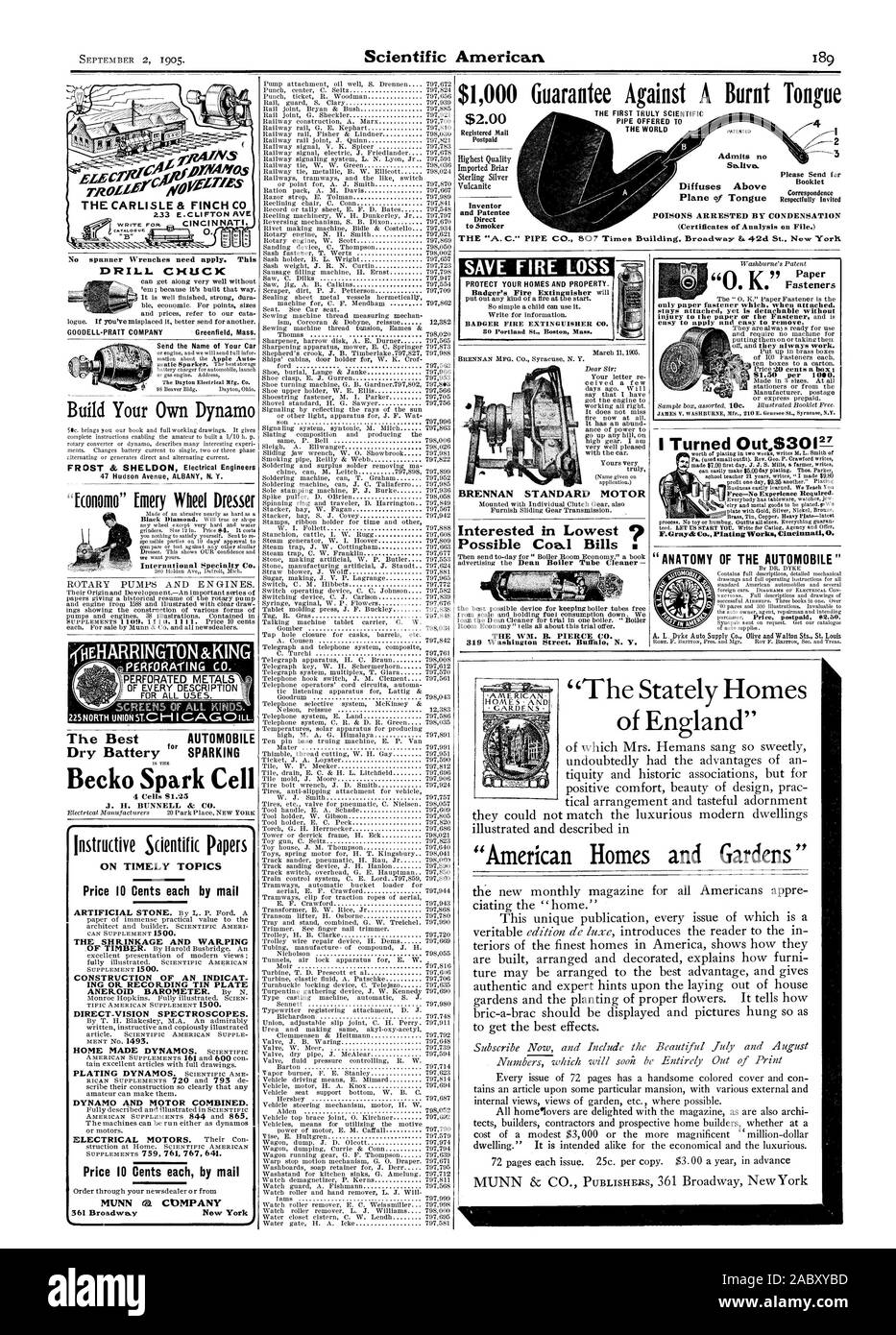 PAT ENTED 2 lässt keine Speichel diffundiert Über GIFTE VERHAFTET DURCH KONDENSATION (Zertifikate für die Analyse auf Datei.) Bitte senden Sie fir Booklet respektvoll Eingeladen $ 1000 Garantie gegen eine verbrannte Zunge bauen Sie Ihren eigenen Dynam 47 Hudson Avenue ALBANY NY'Economo 'Bury Rad Kommode Das beste Auto für trockene Batterie Funken ist der Becko Funken Zelle 4 Zellen 51.25 J. II. BUNNELL & CO BRENNAN STANDARD MOTOR interessiert sich in der niedrigsten? Möglich Kohle Rechnungen die WM. B. PIERCE CO 319 Washington Street. Buffal N.Y. Verbindungselemente Papier 51.50 pro 1000. "Anatomie DES AUTOMOBILS" keine Zweilochmutterndreher gelten müssen, Stockfoto