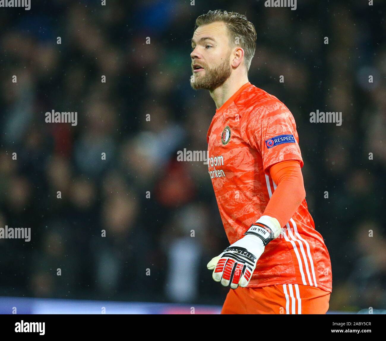 Rotterdam, Niederlande. 28. Nov 2019. - Feyenoord Rotterdam - Förster, Fußball, Europa League, Stadion Feijenoord de Kuip, 28-11-2019, Saison 2019/2020, Nick Marsman von Feyenoord Credit: Pro Schüsse/Alamy Live News Credit: Pro Schüsse/Alamy leben Nachrichten Stockfoto