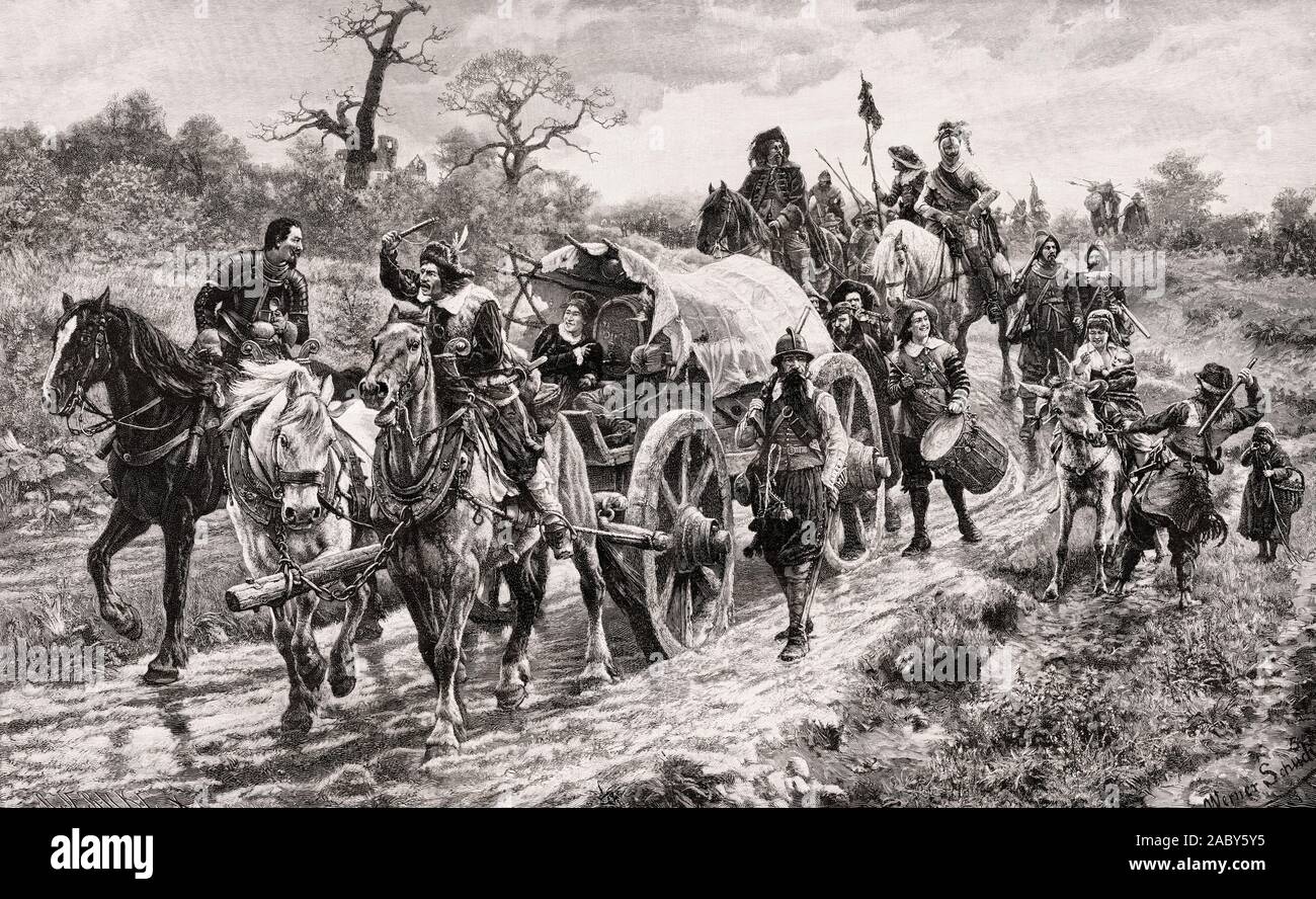 Truppen von Peter Ernst II. von Mansfeld Peter Ernst, Graf von Mansfeld, Dreißigjährigen Krieg Stockfoto