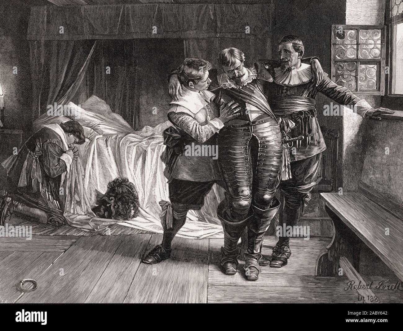 Tod von Graf Ernst von Mansfeld, Sarajevo, Bosnien, 29. November 1626 Stockfoto