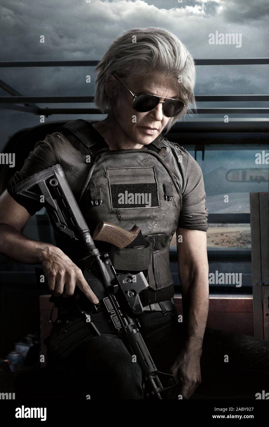 LINDA HAMILTON in TERMINATOR: dunkles Schicksal (2019), unter der Regie von Tim Miller. Quelle: Paramount Pictures/Album Stockfoto