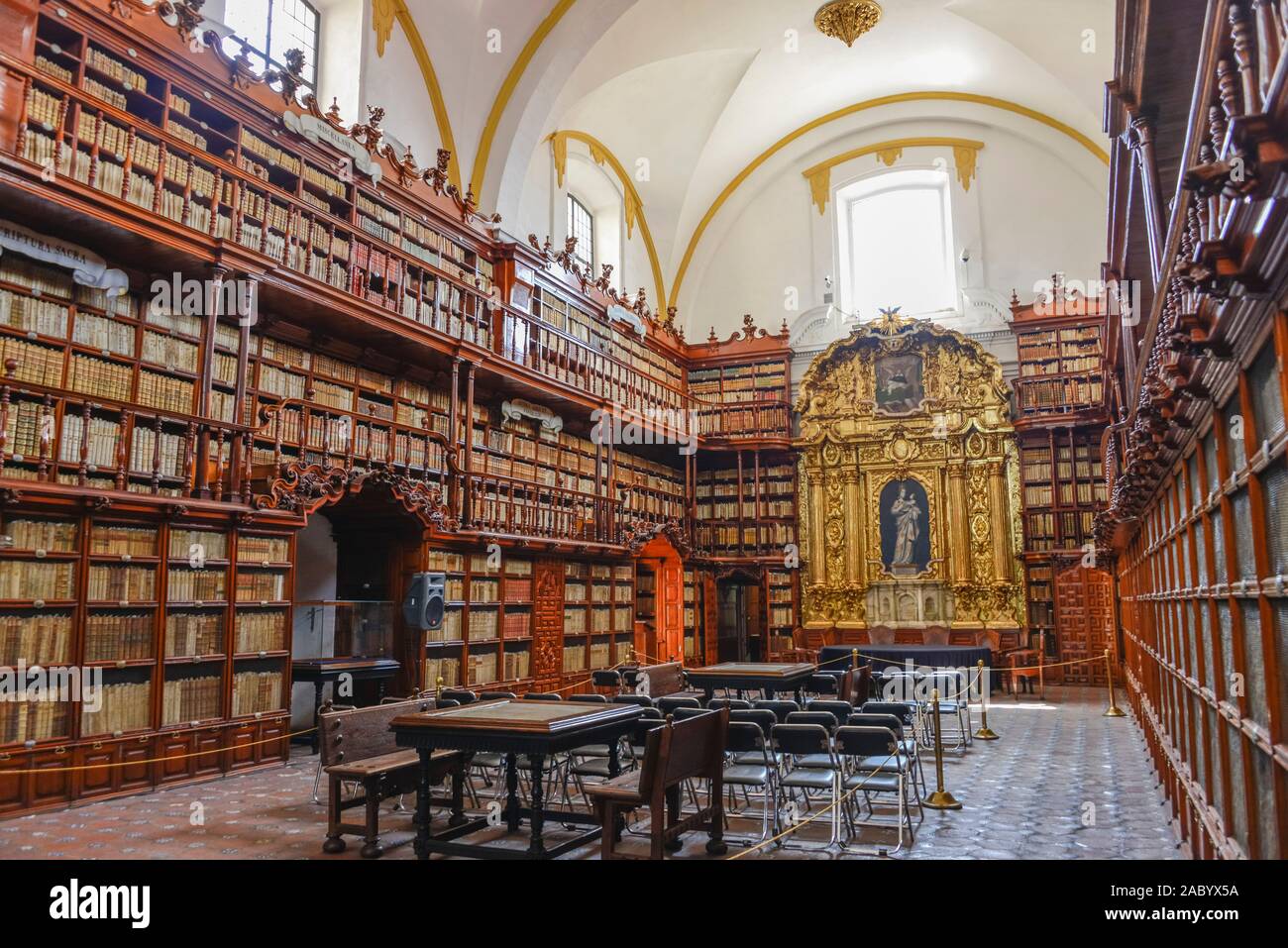 Biblioteca Palafoxiana, Puebla, Mexiko Stockfoto