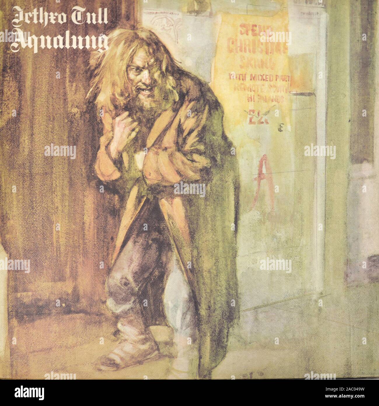 Jethro Tull Aqualung - Vintage Vinyl Album Cover Stockfoto