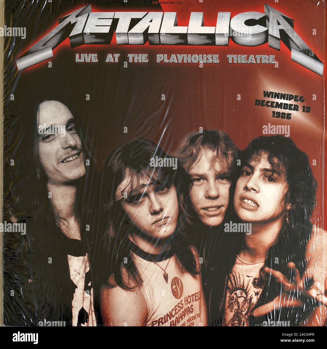 Metallica Live Im Playhouse Theatre Vintage Vinyl Album Cover Stockfotografie Alamy