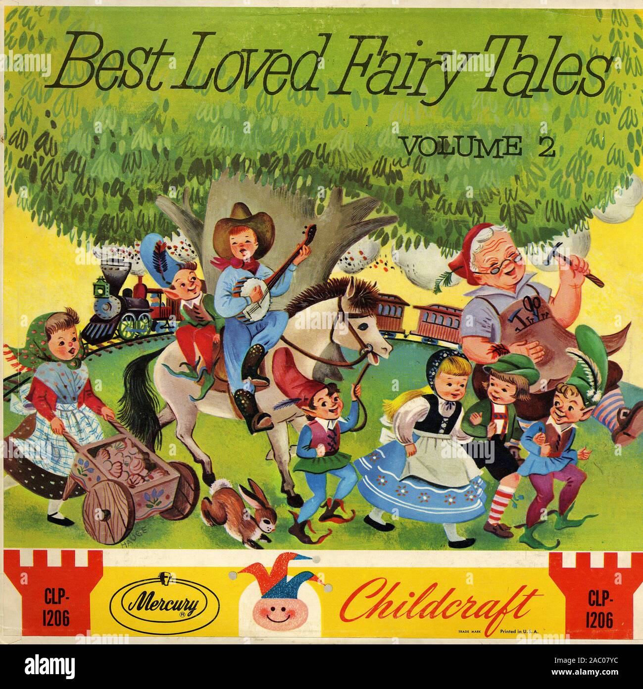 Band 2 - Best Loved Märchen - Vintage Vinyl Album Cover Stockfoto