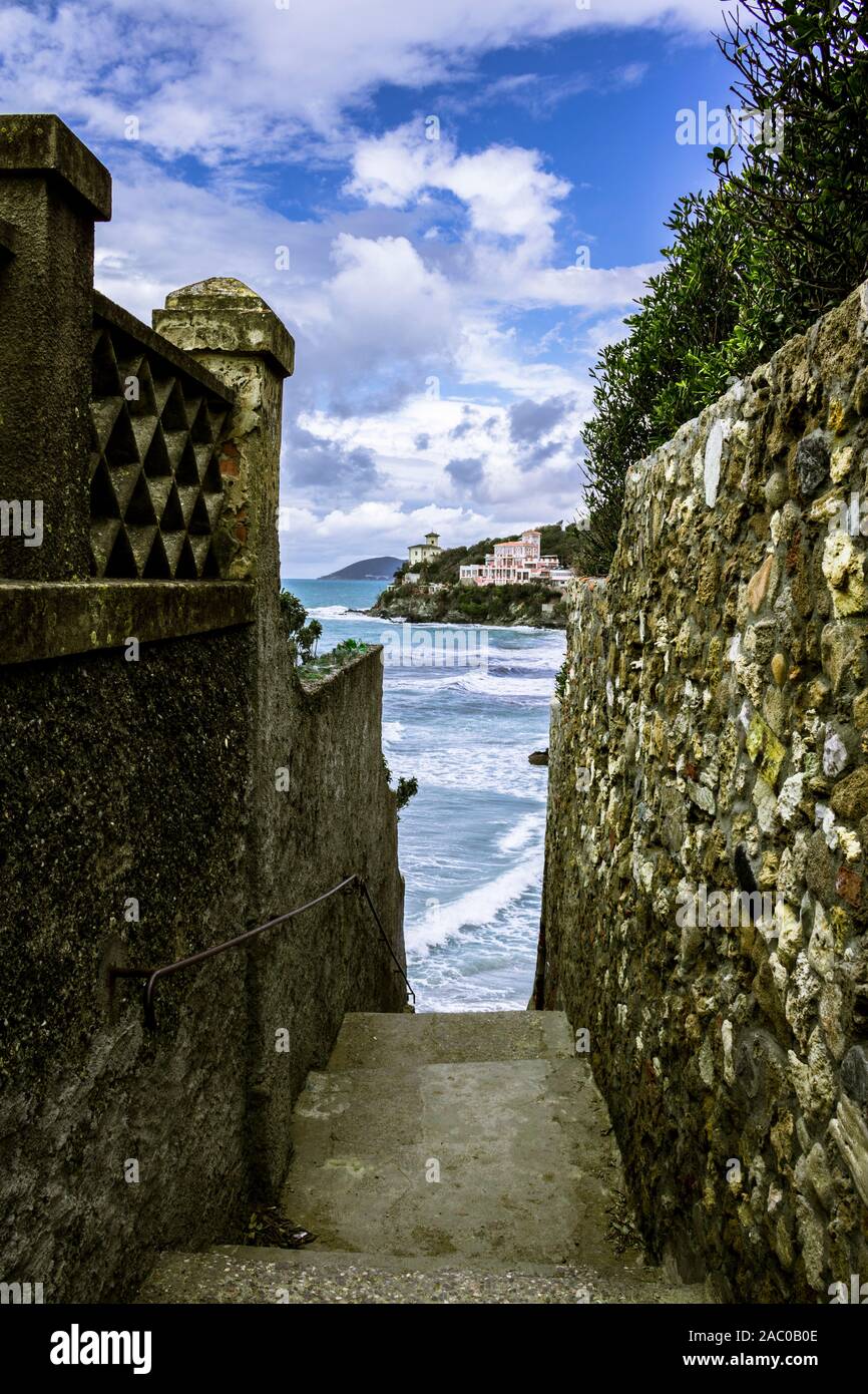 Castiglioncello, Baia del Quercetano Blick auf