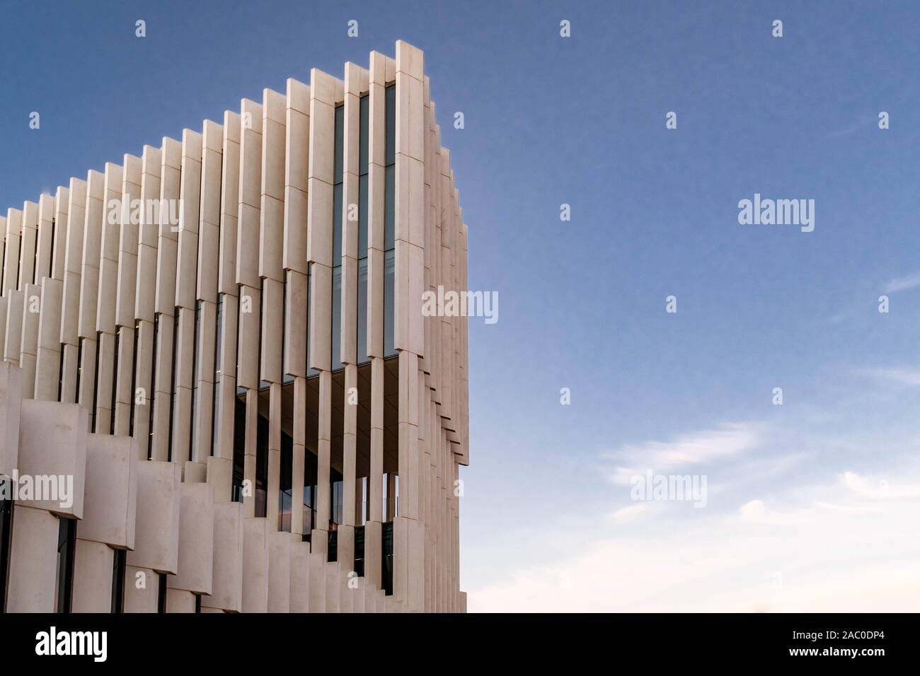 Fragment der Energias de Portugal von Aires Mateus (EDV) Sitz in Lissabon. Stockfoto