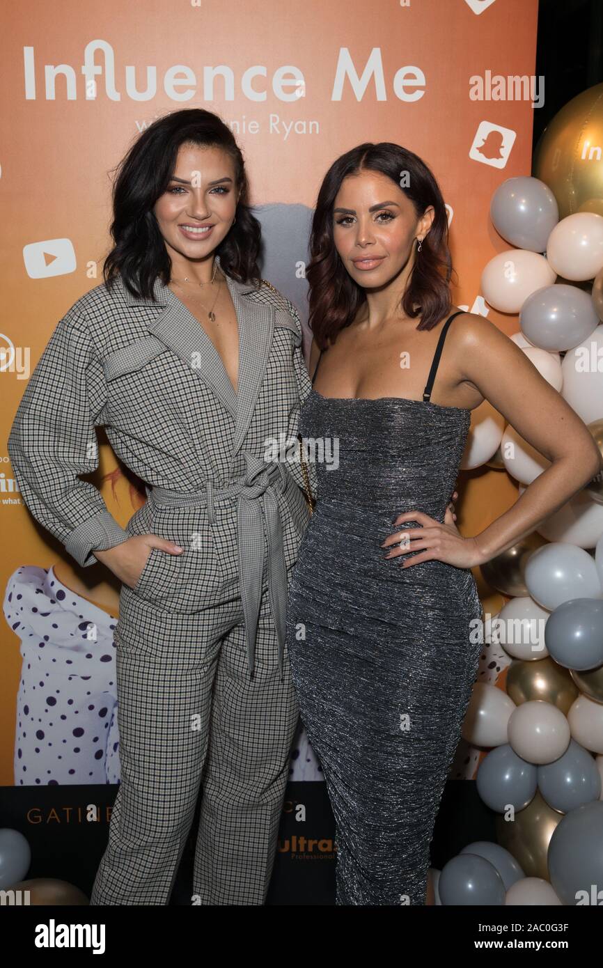 Gäste besuchen Shanie Ryan's' beeinflussen mich' Podcast Launch Party im Jin Bo Gesetz Skybar im Dorsett City Hotel in London mit: Alexandra Kran, shanie Ryan Wo: London, Vereinigtes Königreich, wenn: 29 Okt 2019 Credit: Phil Lewis/WENN.com Stockfoto