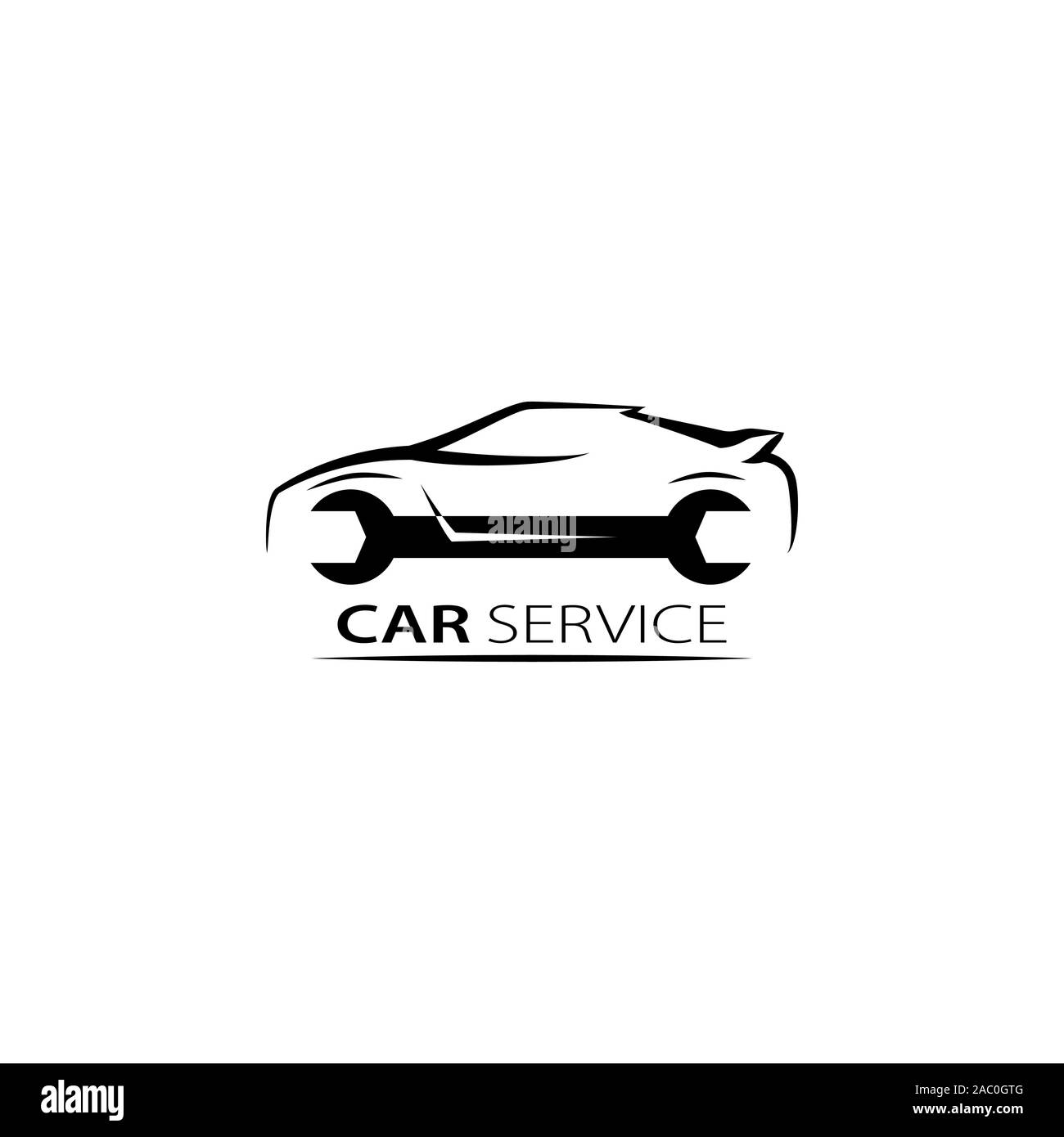 Auto service Vector Illustration. Isolierte vektor Vorlage. Stock Vektor