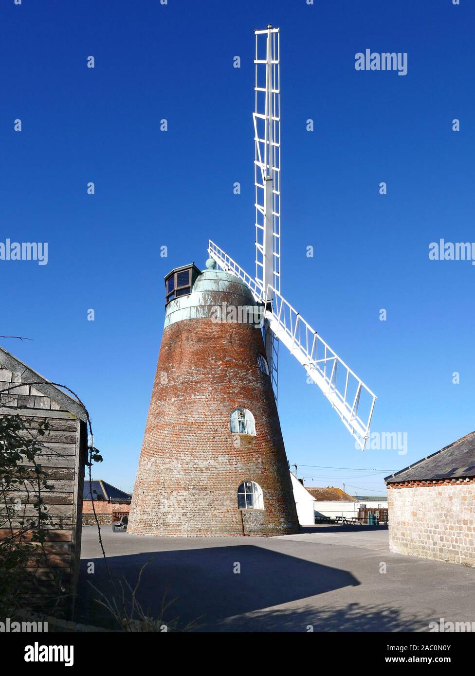 Medmerry Mühle in Selsey in der Nähe von Chichester in West Sussex Stockfoto