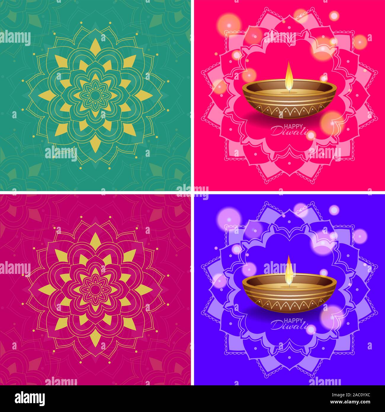 Hintergrund Vorlage mit Mandala designs Abbildung Stock Vektor