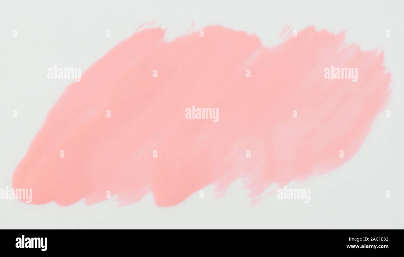 Rosafarbenen Fleck auf weissem Hintergrund Nahaufnahme isoliert Stockfoto