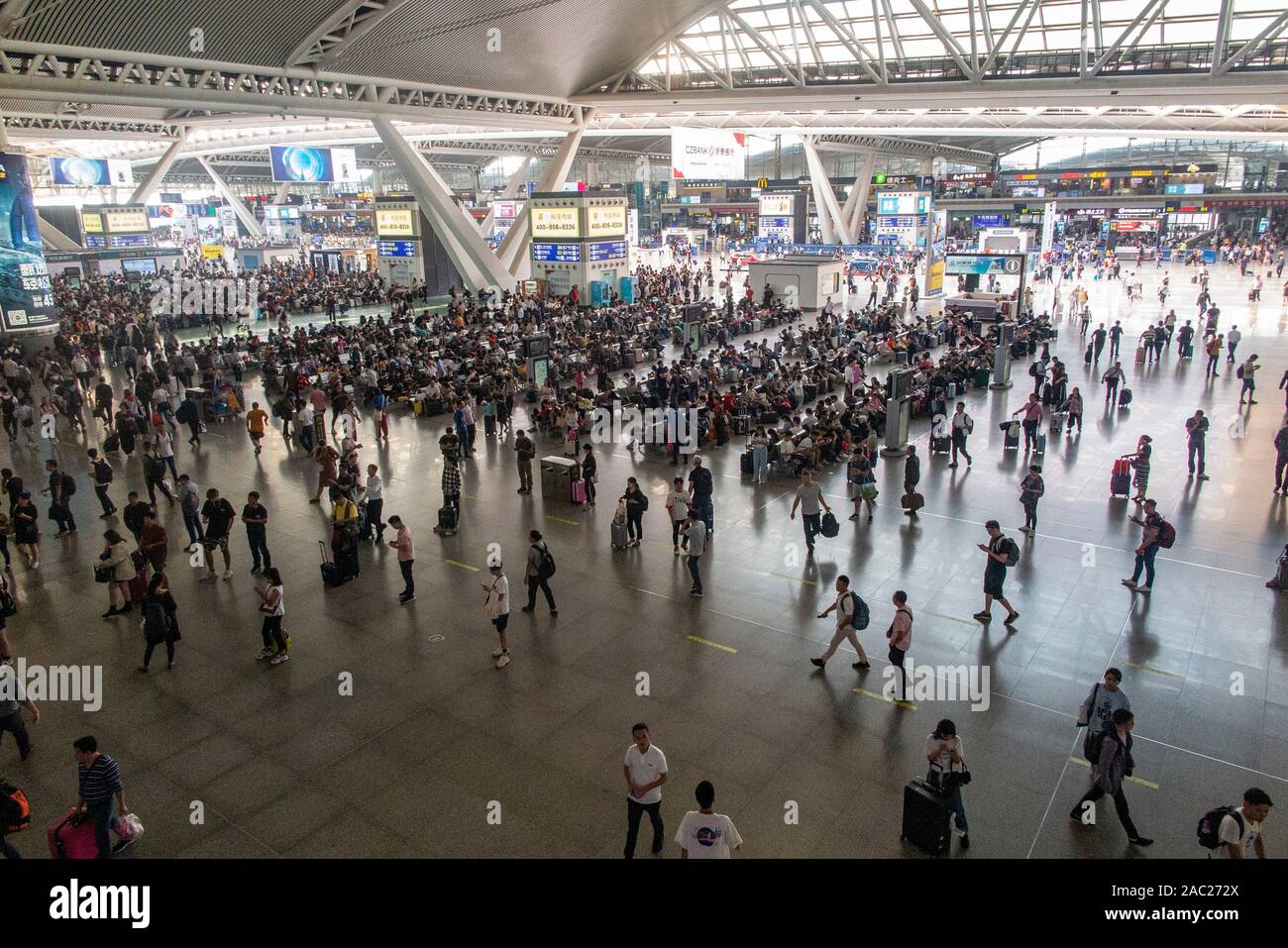 Das Innere der Bahnhof Guangzhou in China Stockfoto