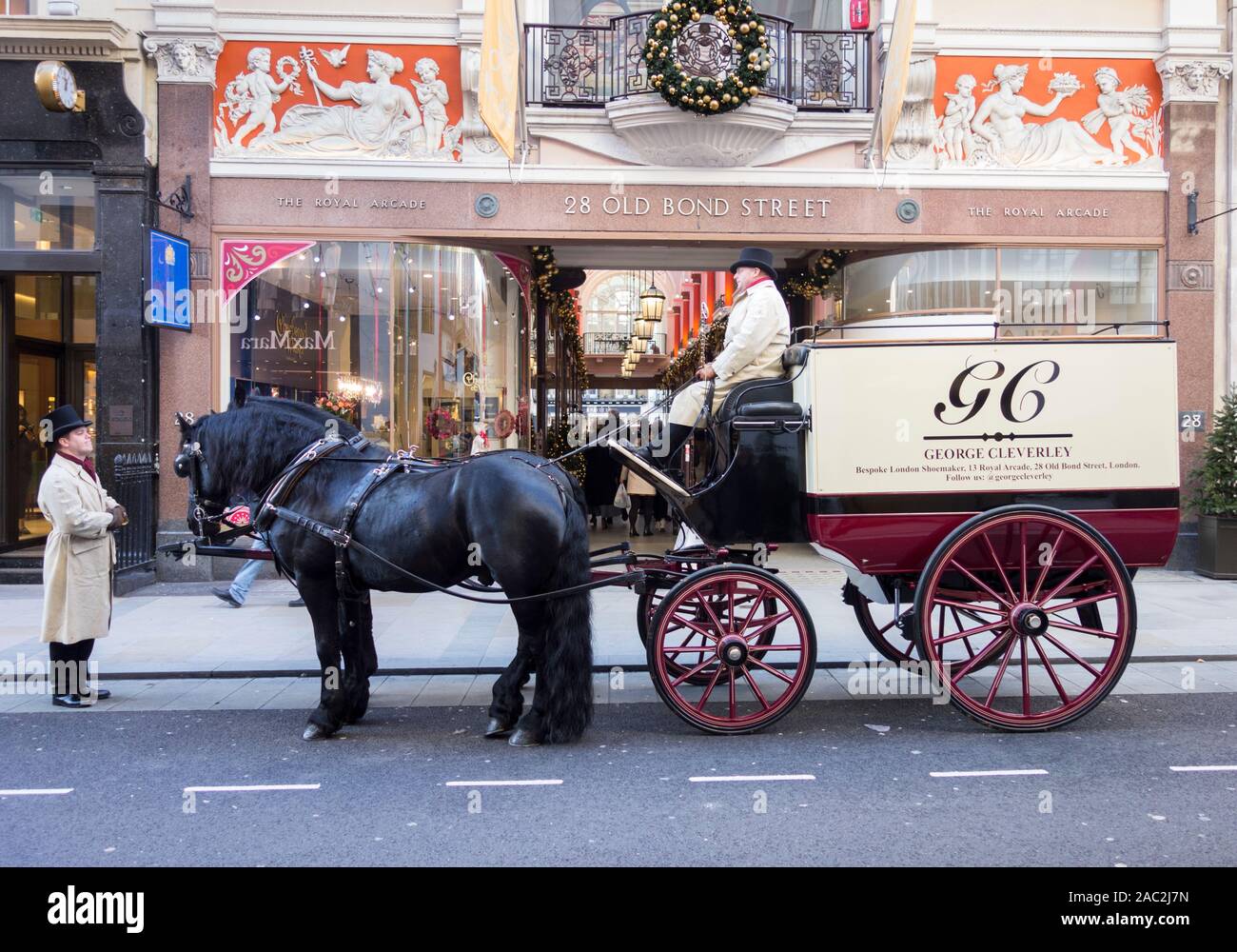 George Cleverley, Schuhmacher, Royal Arcade, Old Bond Street, London, W1, UK Stockfoto George Cleverley, Schuhmacher, Royal Arcade, Old Bond Street, London, W1, UK Stockfoto