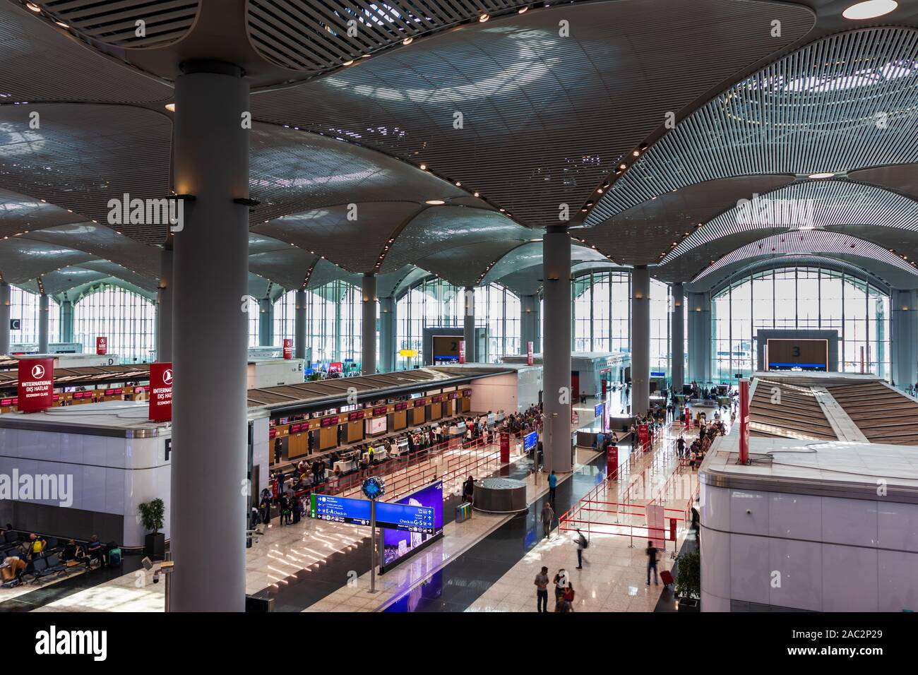 7. September 2019; Neuer internationaler Flughafen, Istanbul, Türkei. Stockfoto
