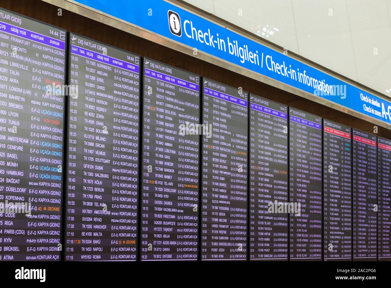 7. September 2019; Neuer internationaler Flughafen, Istanbul, Türkei. Stockfoto