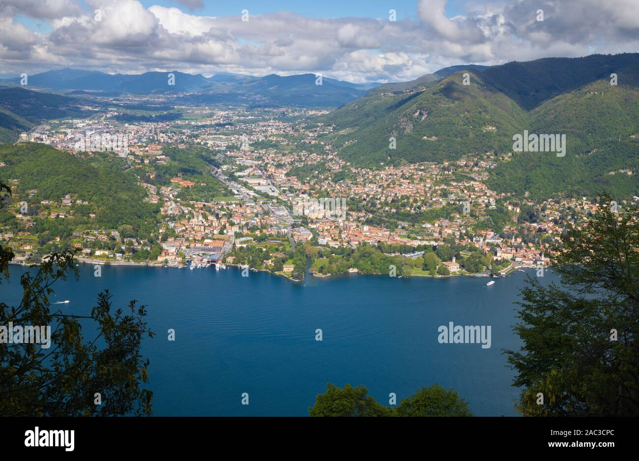 Cernobbio - Die kleine Stadt am Comer See. Stockfoto