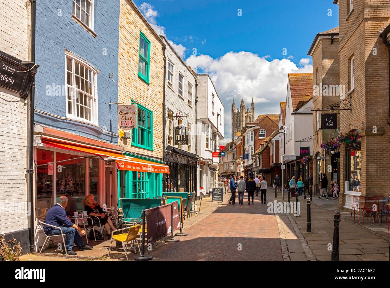 St. Margaret's Street, Stadt Canterbury in Großbritannien Stockfoto