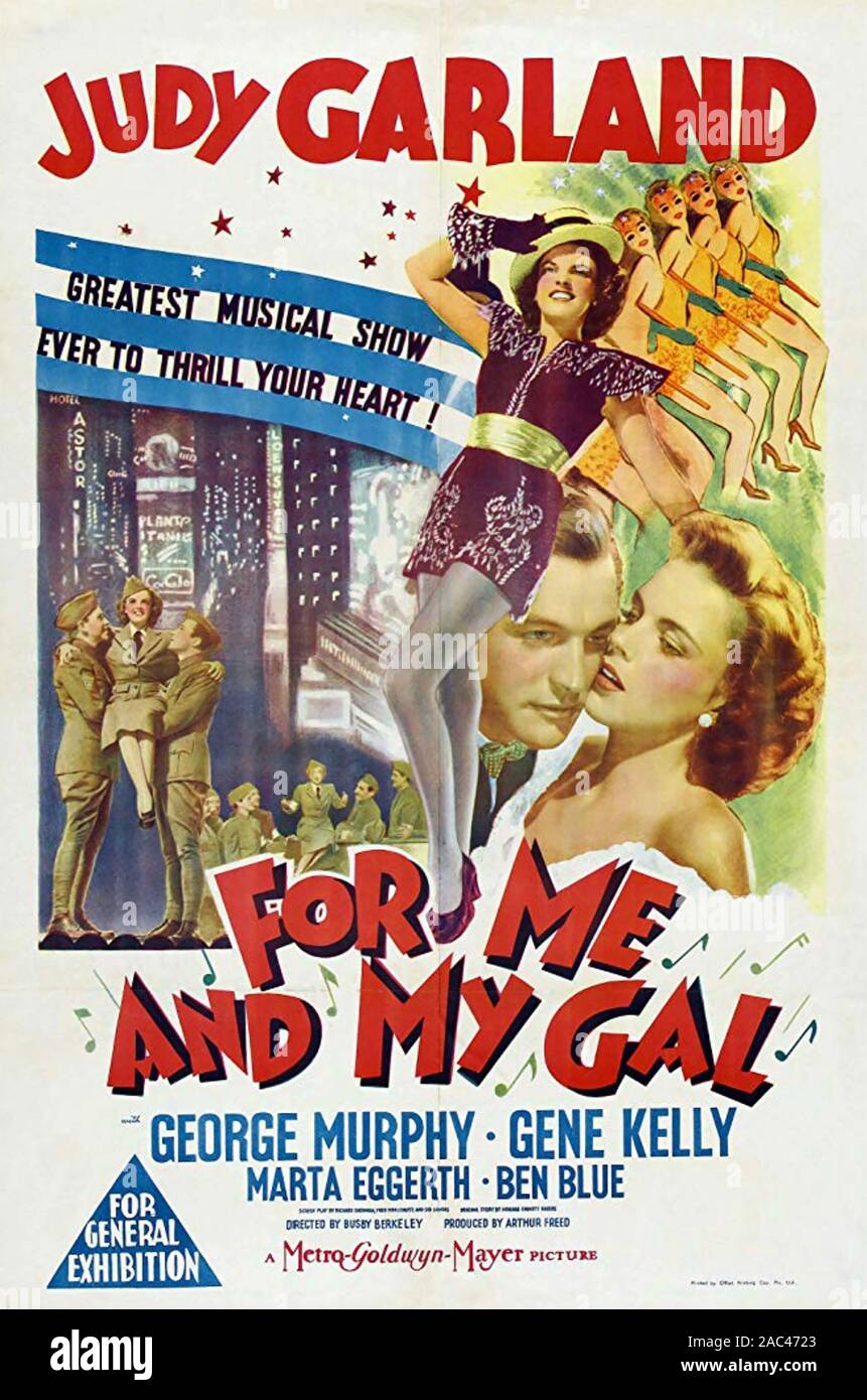 Für mich und meine GAL MGM Film 1942 mit Judy Garland und Gene Kelly Stockfoto