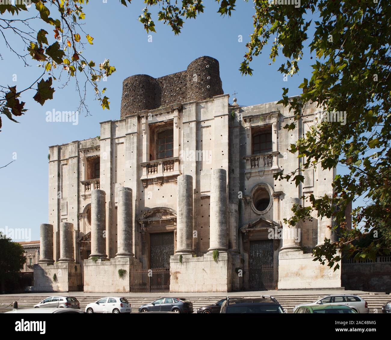 Chiesa di San Nicolo l'Arena. Catania, Sizilien, Italien Stockfoto