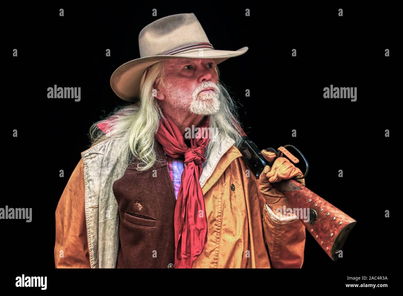 Der Montana Ranch Wrangler Stockfoto