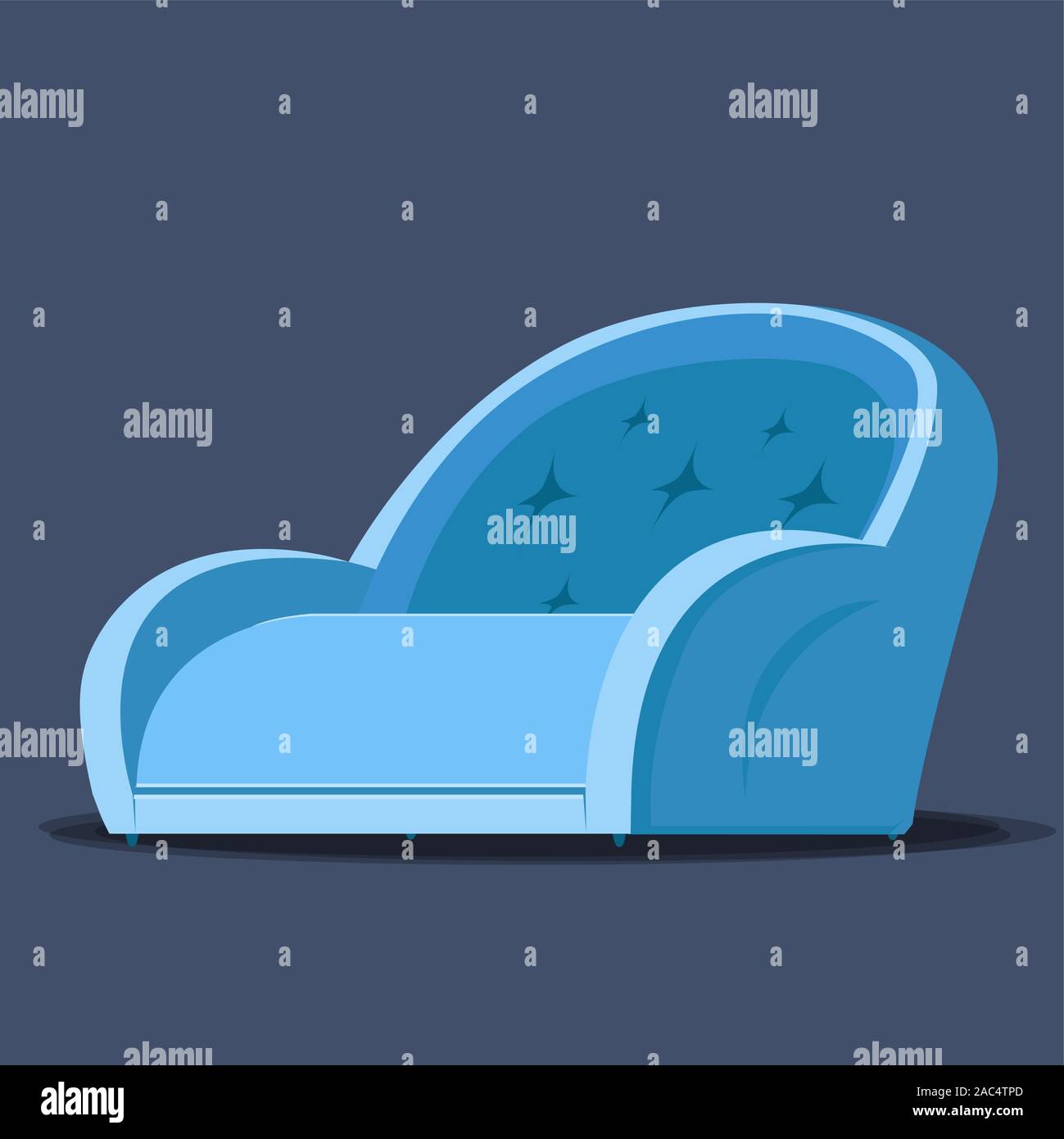 Möbel in home grafik design sofa Illustration vektor Gradient bunten Hintergrund Stock Vektor