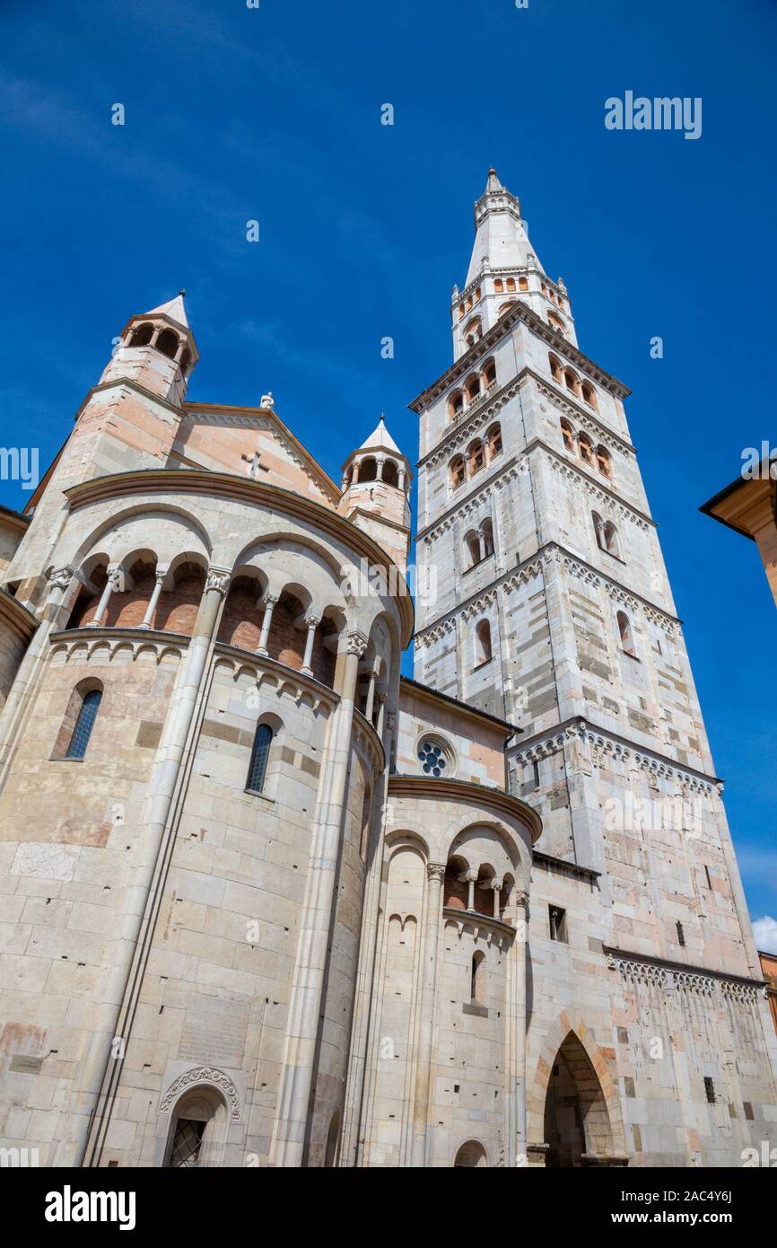 Modena - Die Duomo (Kathedrale Metropolitana di Santa Maria Assunta e San Geminiano) Stockfoto