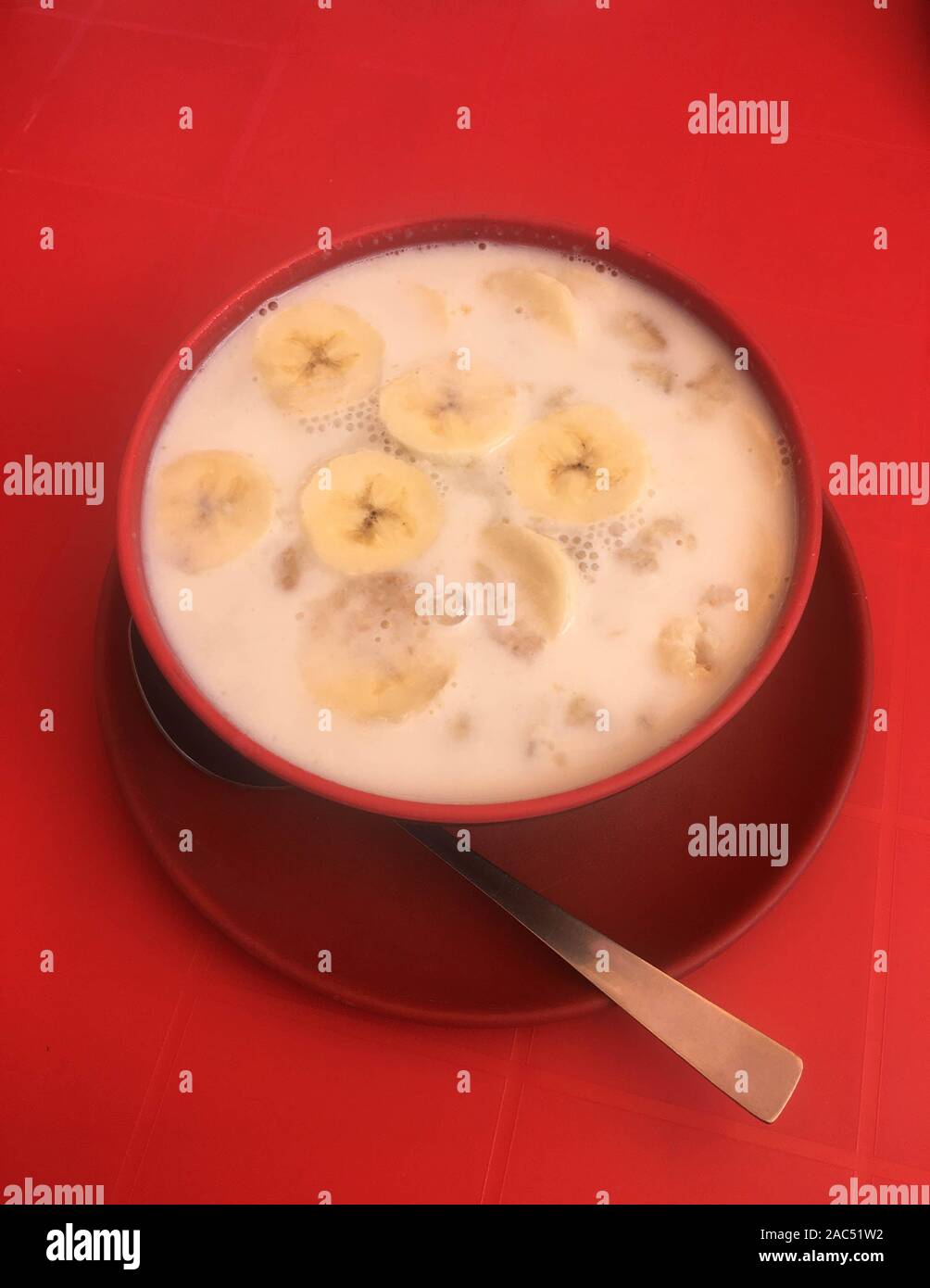 Bananen Brei Stockfoto