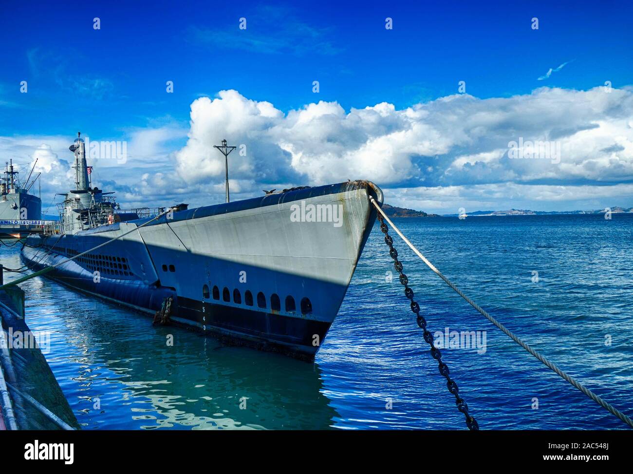 SAN FRANCISCO - Nov 27, 2019 - USS Pampanito SS-383 Weltkrieg-II-U-Boot, San Francisco, Kalifornien Stockfoto