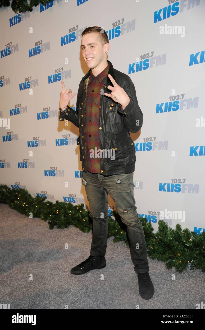 Sammy Adams besucht die KIIS FM 2012 Jingle Ball bei Nokia Theatre L.A. Live am 1. Dezember in Los Angeles, Kalifornien 2012. Stockfoto