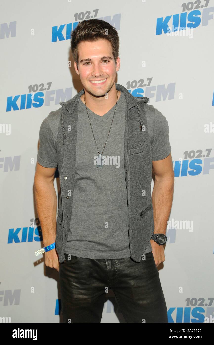 James Maslow besucht die KIIS FM 2012 Jingle Ball bei Nokia Theatre L.A. Live am 1. Dezember in Los Angeles, Kalifornien 2012. Stockfoto