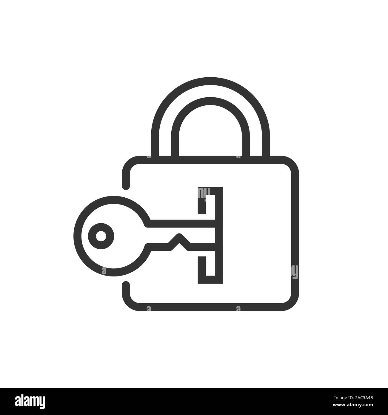 Schließfach-Symbol im flachen Stil. Vorhängeschloss passwort Vector Illustration auf weißem Hintergrund isoliert. Taste entriegeln. Stock Vektor