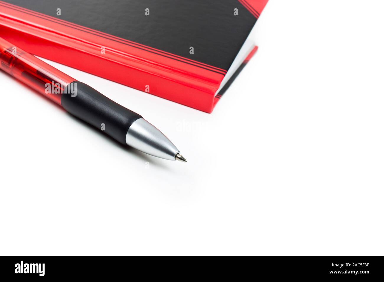 Notizbuch und Bleistift Nahaufnahme Stockfoto