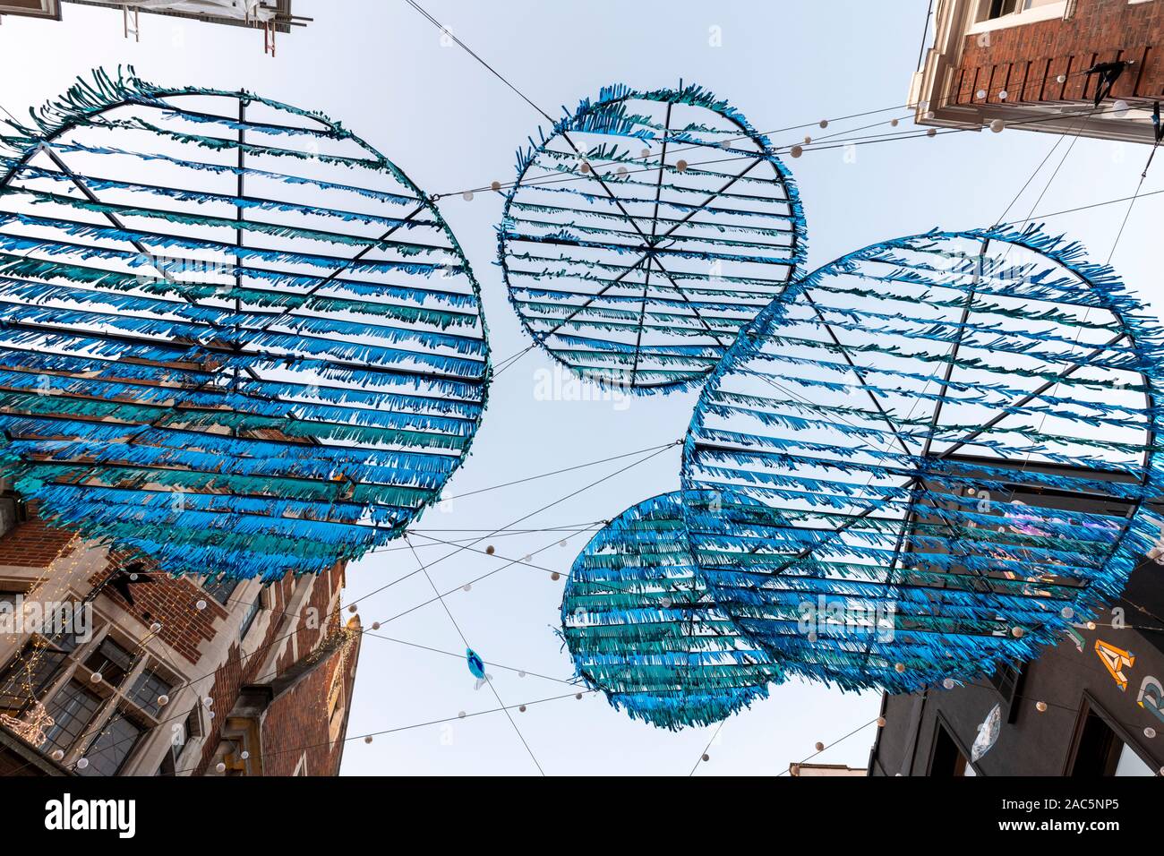 London Weihnachtsschmuck 2019, Carnaby Street Project Zero Stockfoto